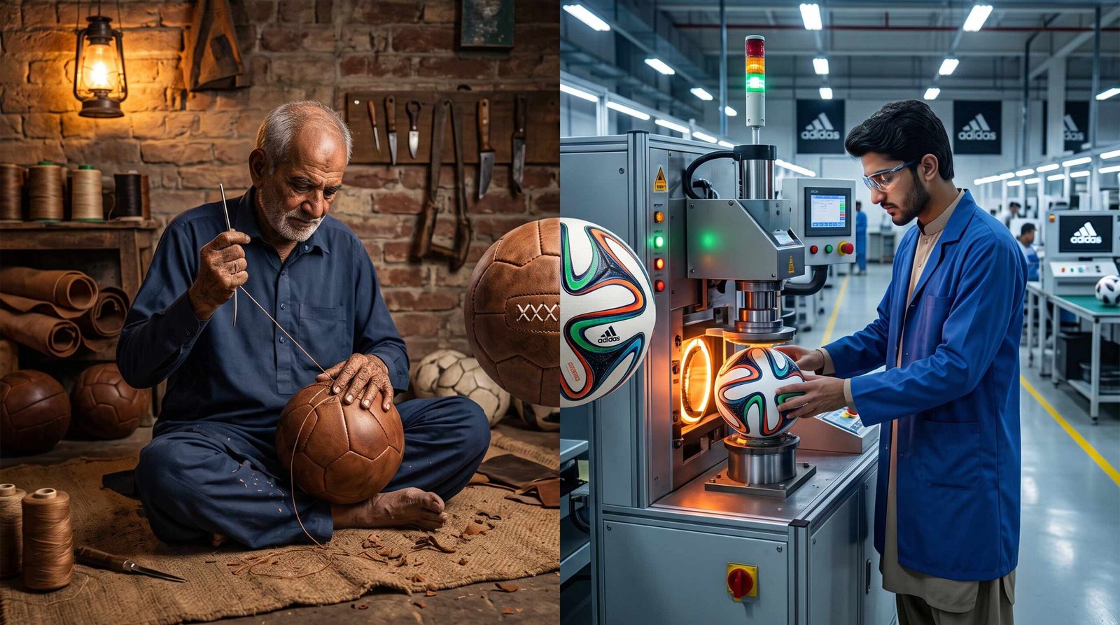 Football Sialkot - Hand Stitching vs Thermo Bonding